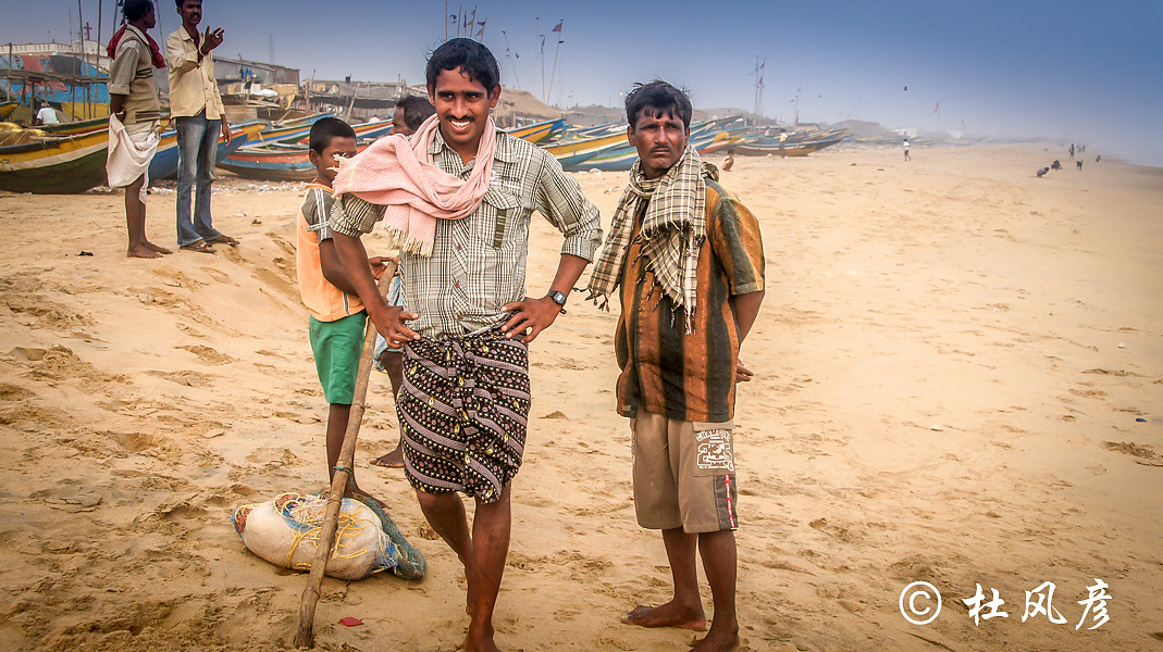 旅途-印度puri海岸的小渔村