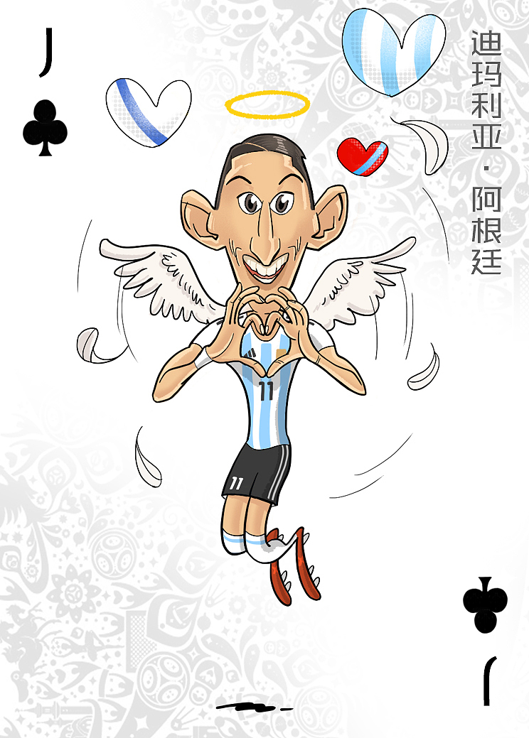 世界杯杯球星漫画扑克设计（图ZMTE5Mjg0MTcy） - 商业插画 - 站酷设计师尚亚努扎伊原创素材 - 站酷ZCOOL