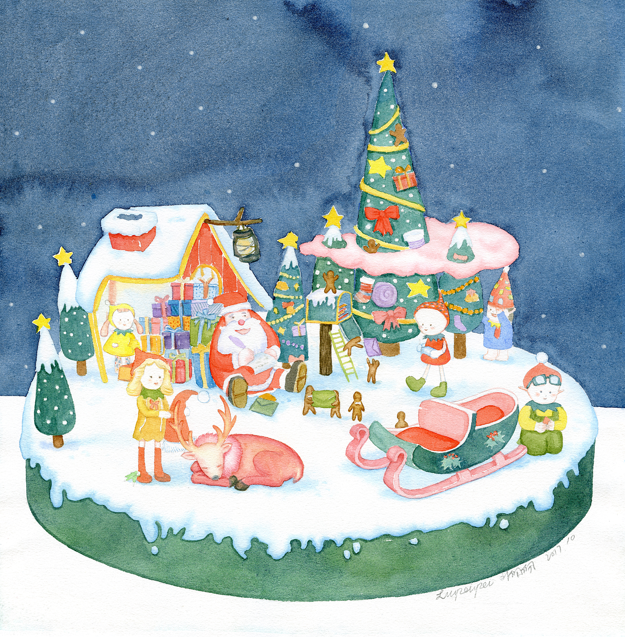 上海大宁国际、昆山昆城广场2017圣诞节主题装置设计（图ZMTAwMTUxNTY4） - 商业插画 - 站酷设计师刘佩佩插画原创素材 - 站酷ZCOOL