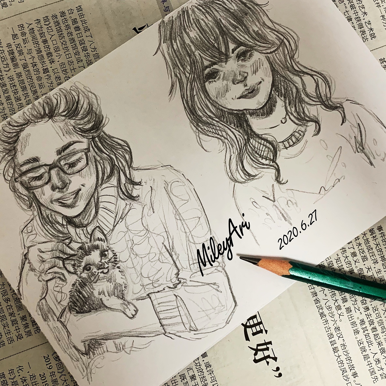 2020上半年-插画练习记录2⃣️（图ZMjE1OTA2Nzgw） - 创作习作 - 站酷设计师MileyAri肉丸子原创素材 - 站酷ZCOOL