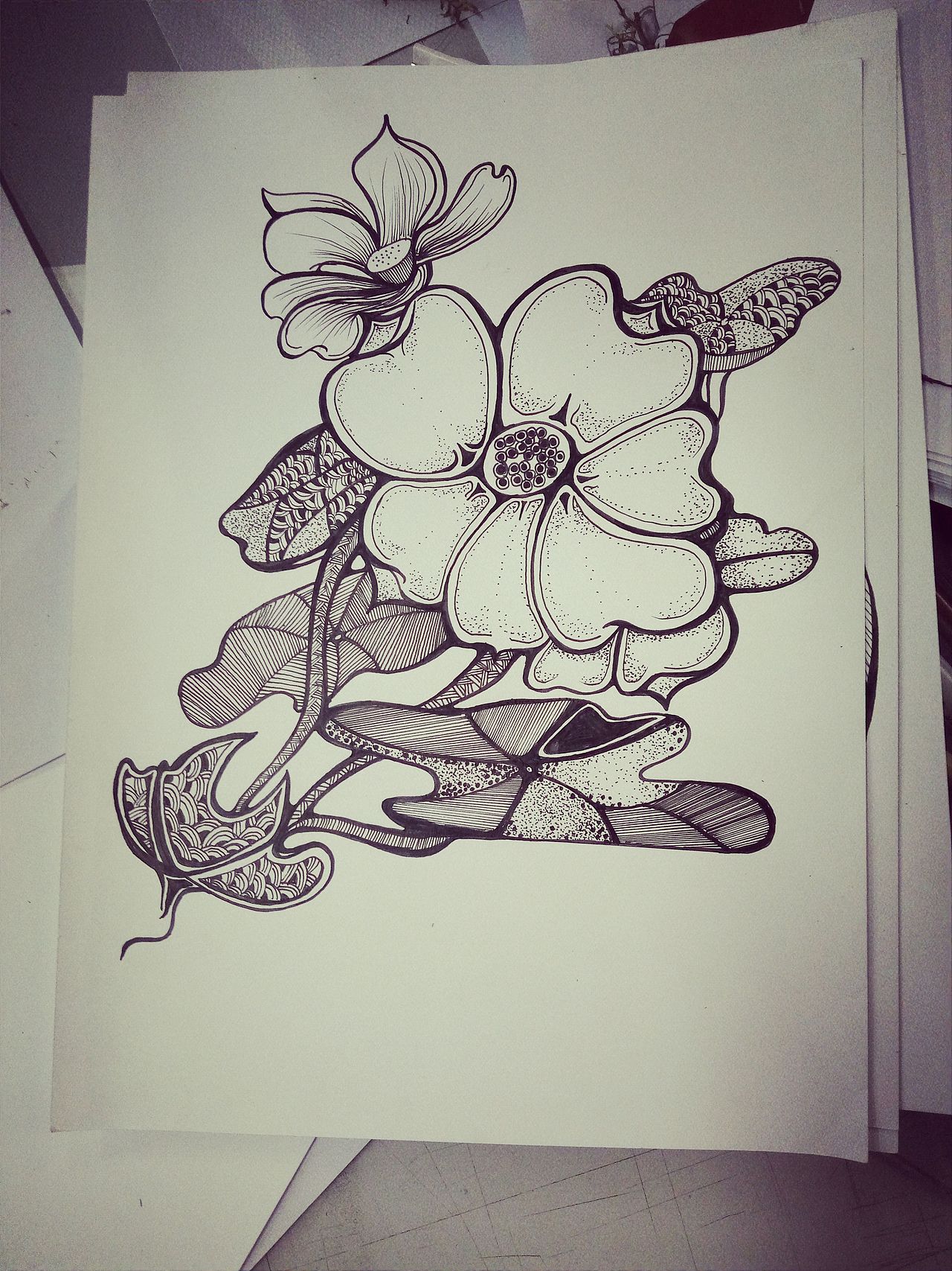 黑白装饰画|平面|图案|拖先森_原创作品-站酷zcool