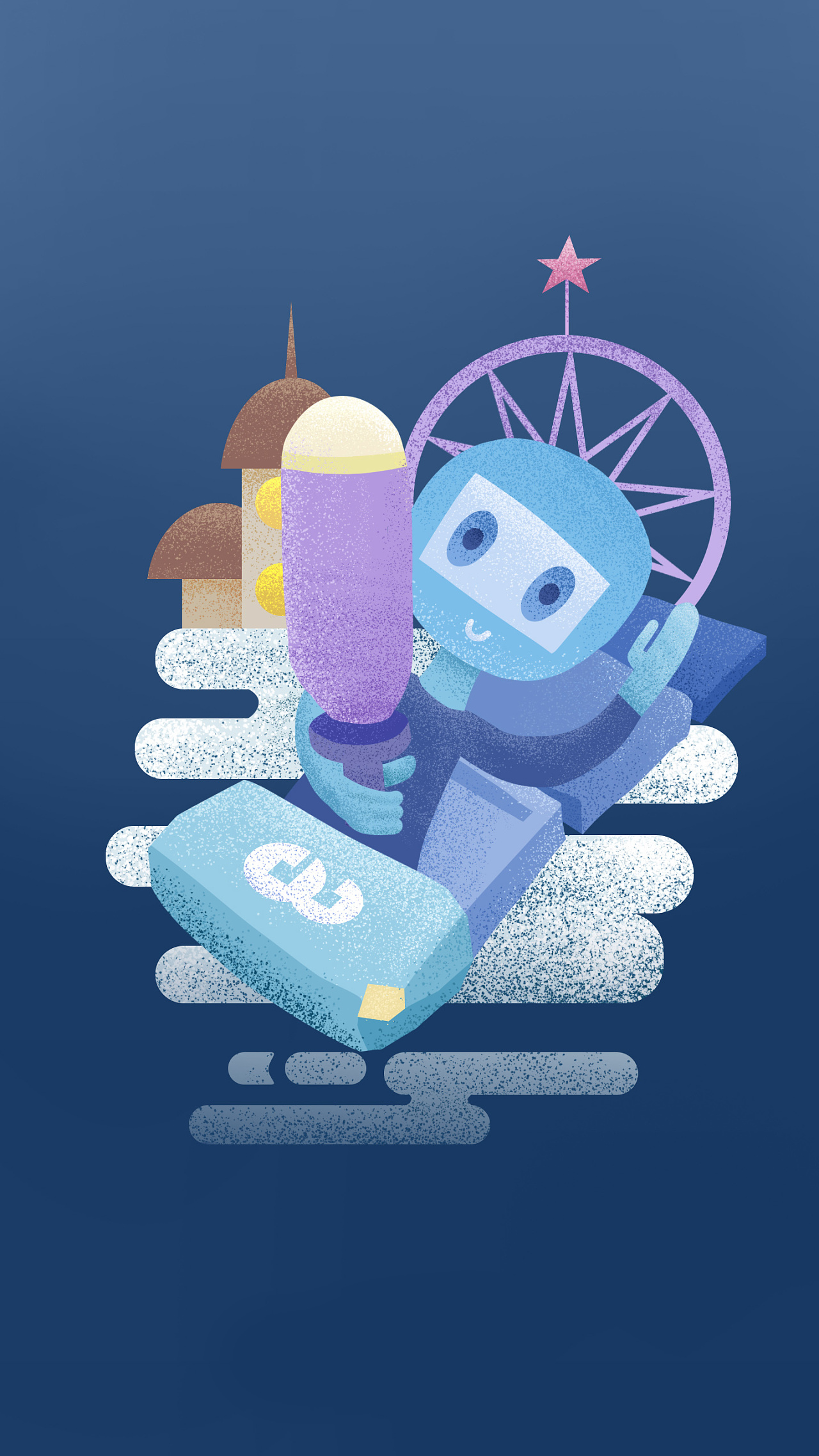 闪屏页风格插画