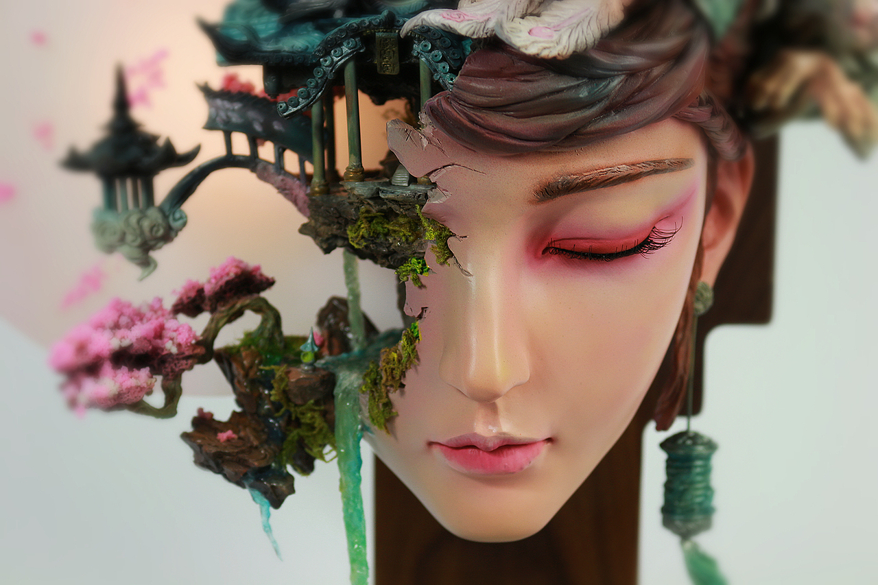 广寒宫.春|手工艺|手办/模玩|老鸟studio_原创作品-站酷(zcool)