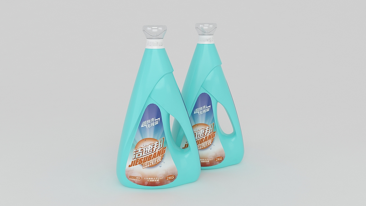 洁速邦洗衣粉、洗衣液、洗洁精系列包装设计