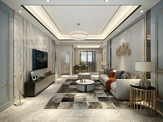 现代轻奢三居室