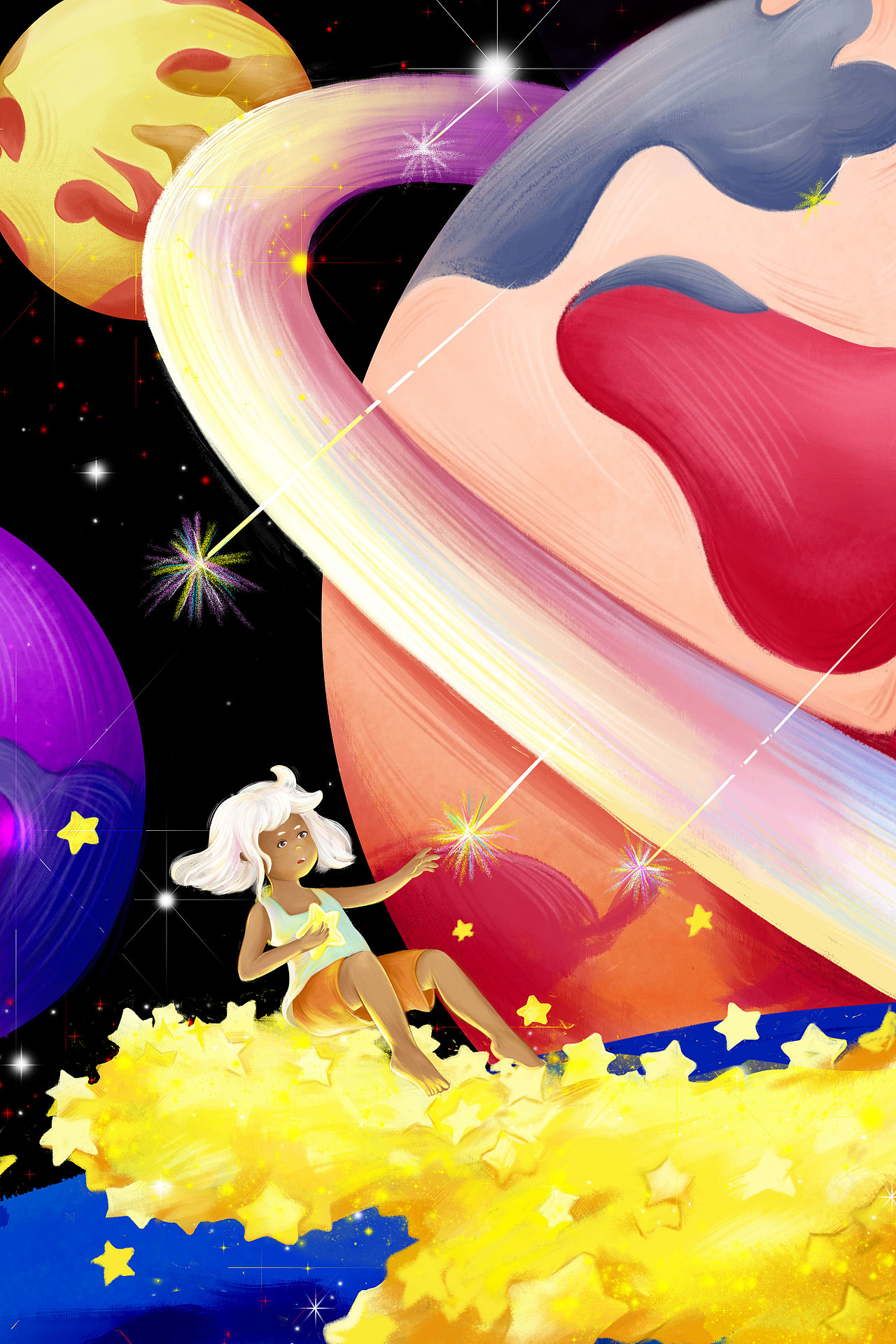 星星的孩子（图ZMjkxNjI2MDY4） - 创作习作 - 站酷设计师LHSY原创素材 - 站酷ZCOOL