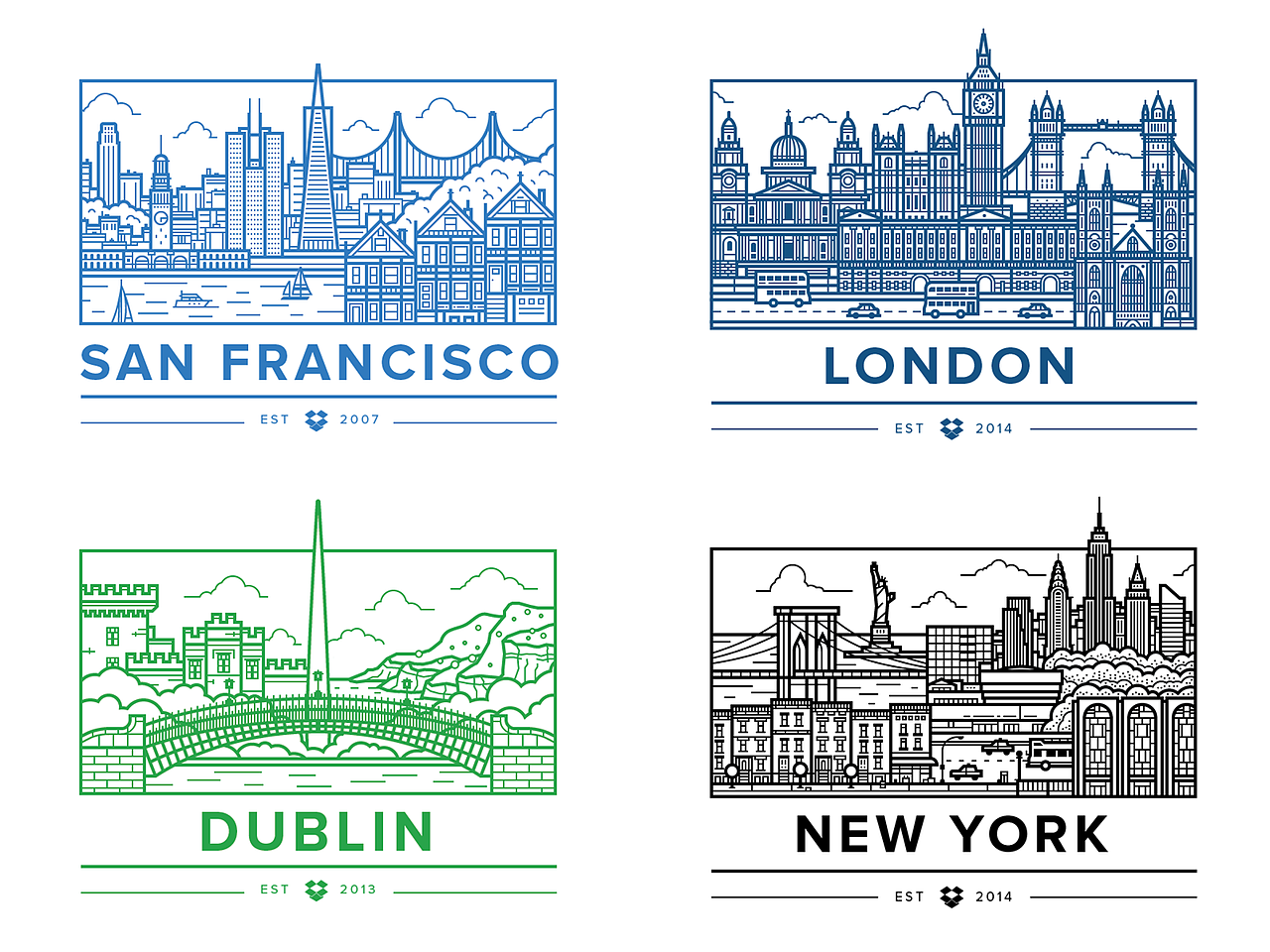 香港 扁平极简线描插画（图ZMzI1MzI5MDQ=） - 商业插画 - 站酷设计师葫芦兄弟loyal原创素材 - 站酷ZCOOL