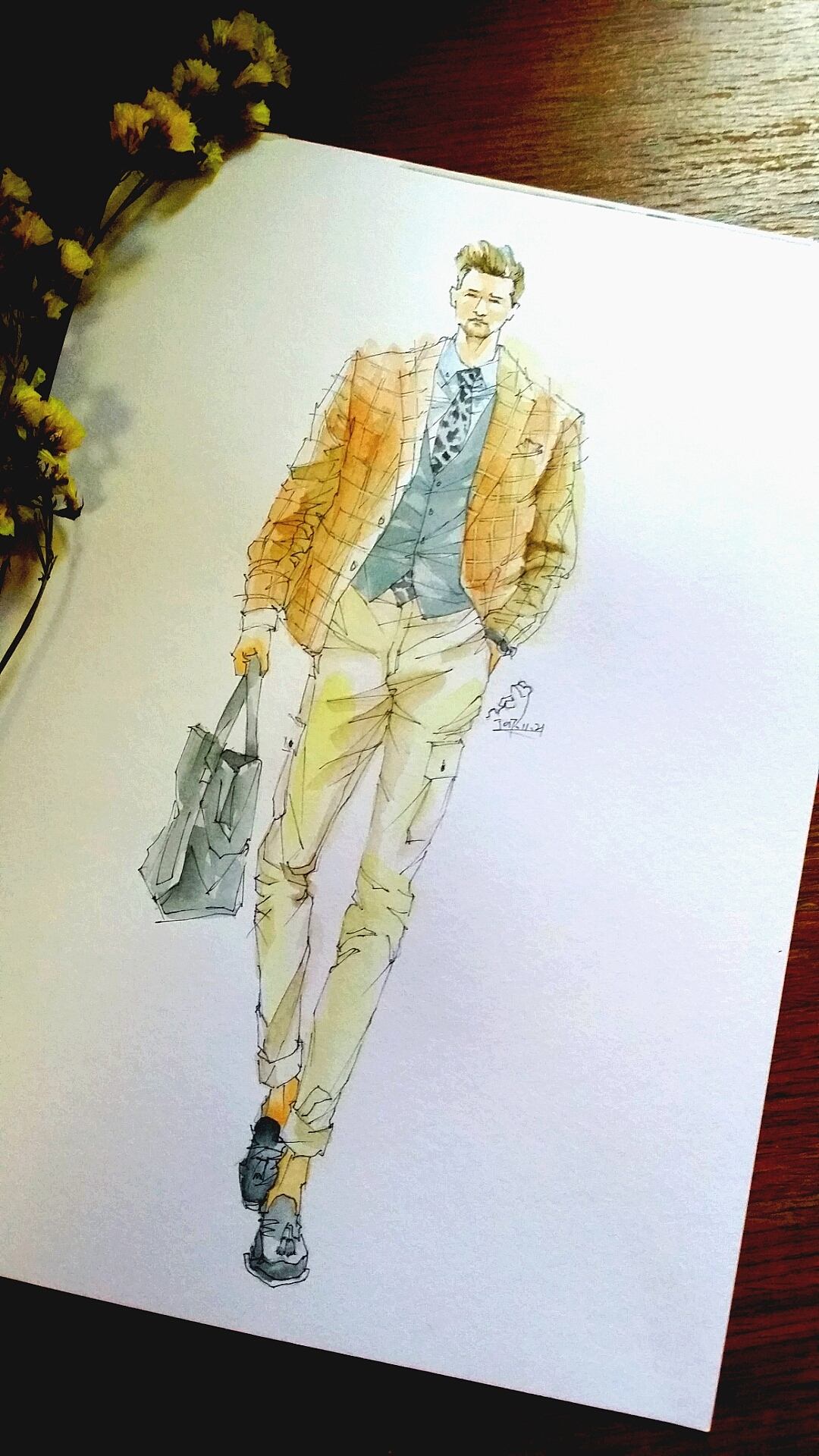 时尚插画(男装)