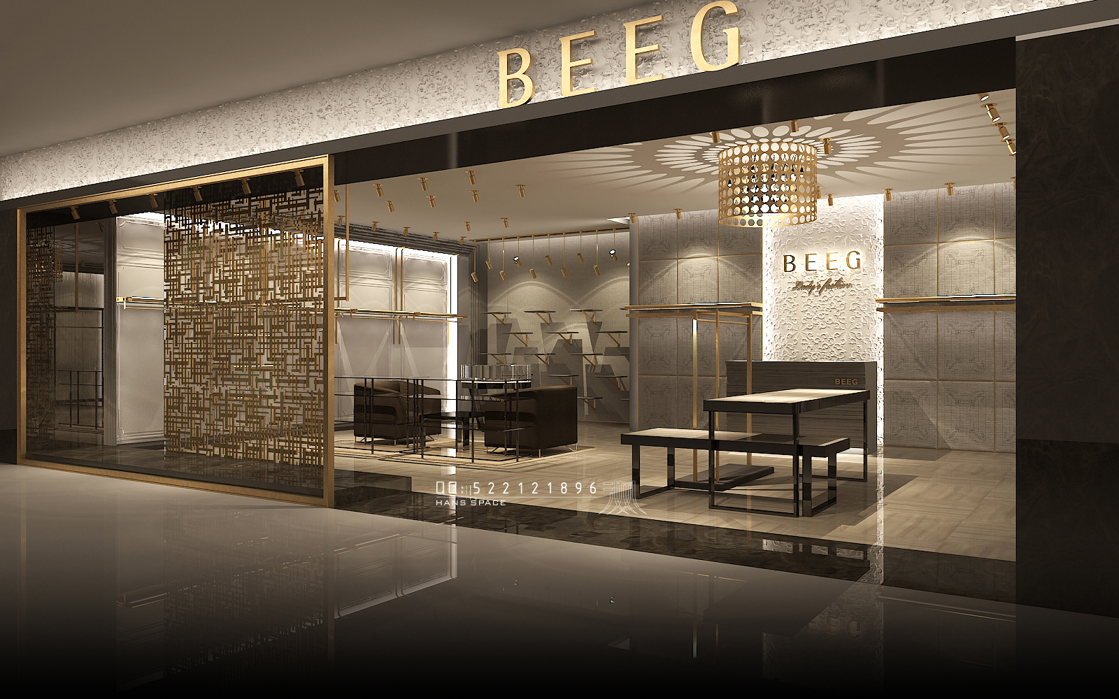 高端女装店铺空间