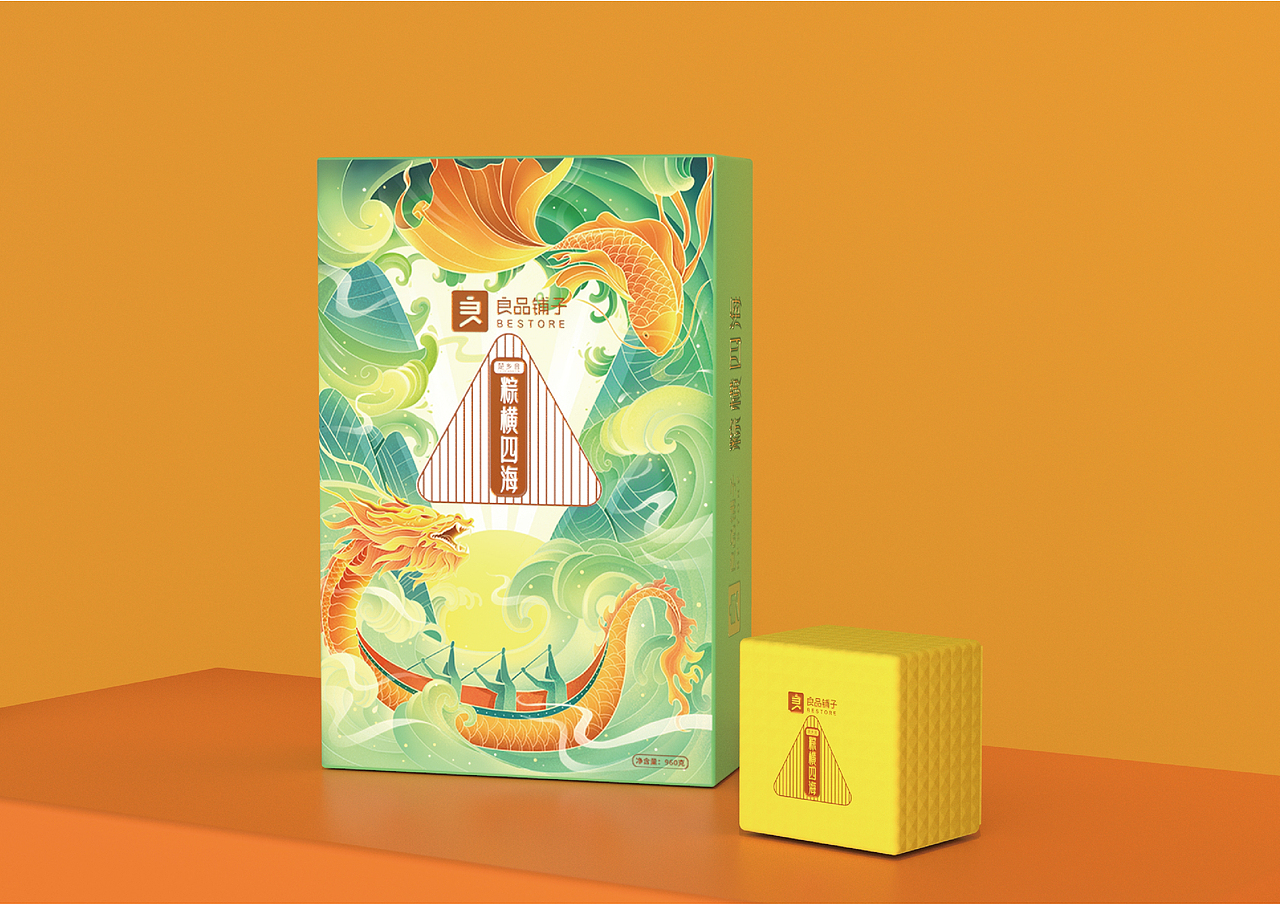 良品铺子包装—龙啸鱼跃