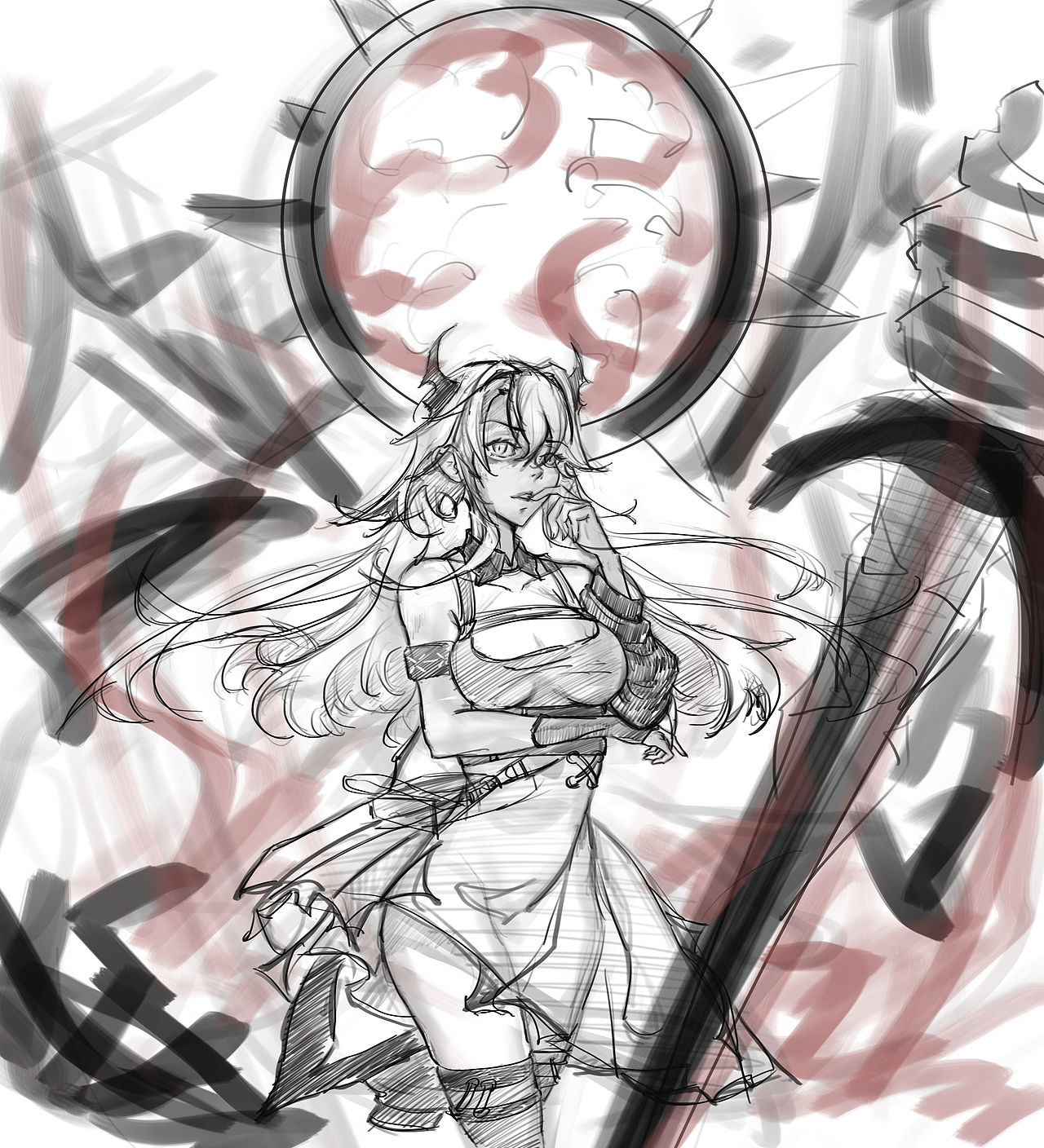 明日方舟 史尔特尔（图ZMjg2NTgyMTMy） - 创作习作 - 站酷设计师蓮華LHer原创素材 - 站酷ZCOOL