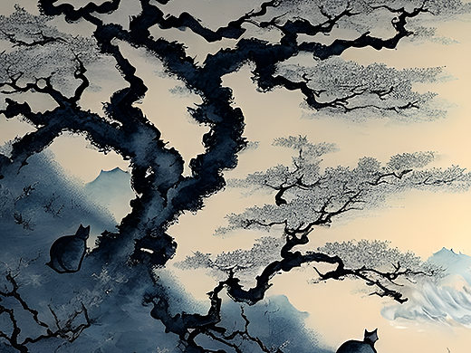 #站酷夢(mèng)筆#貓咪的夢(mèng)（個(gè)人主頁(yè)-ZNjM1MTMyMzI=） - AI作品 - 站酷設(shè)計(jì)師麥小厘原創(chuàng)素材 - 站酷ZCOOL