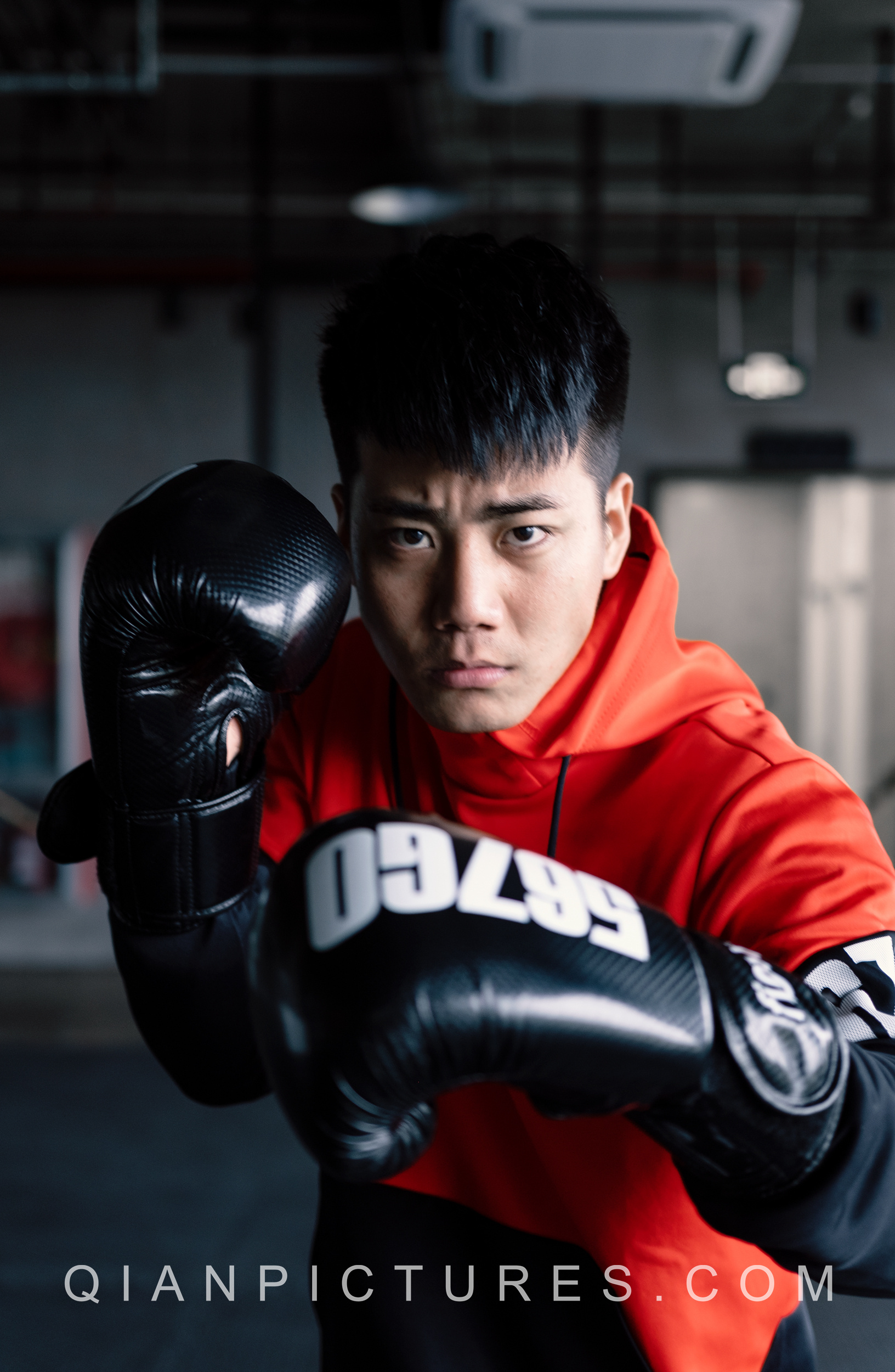 健身房 运动拳击健身人像拍摄