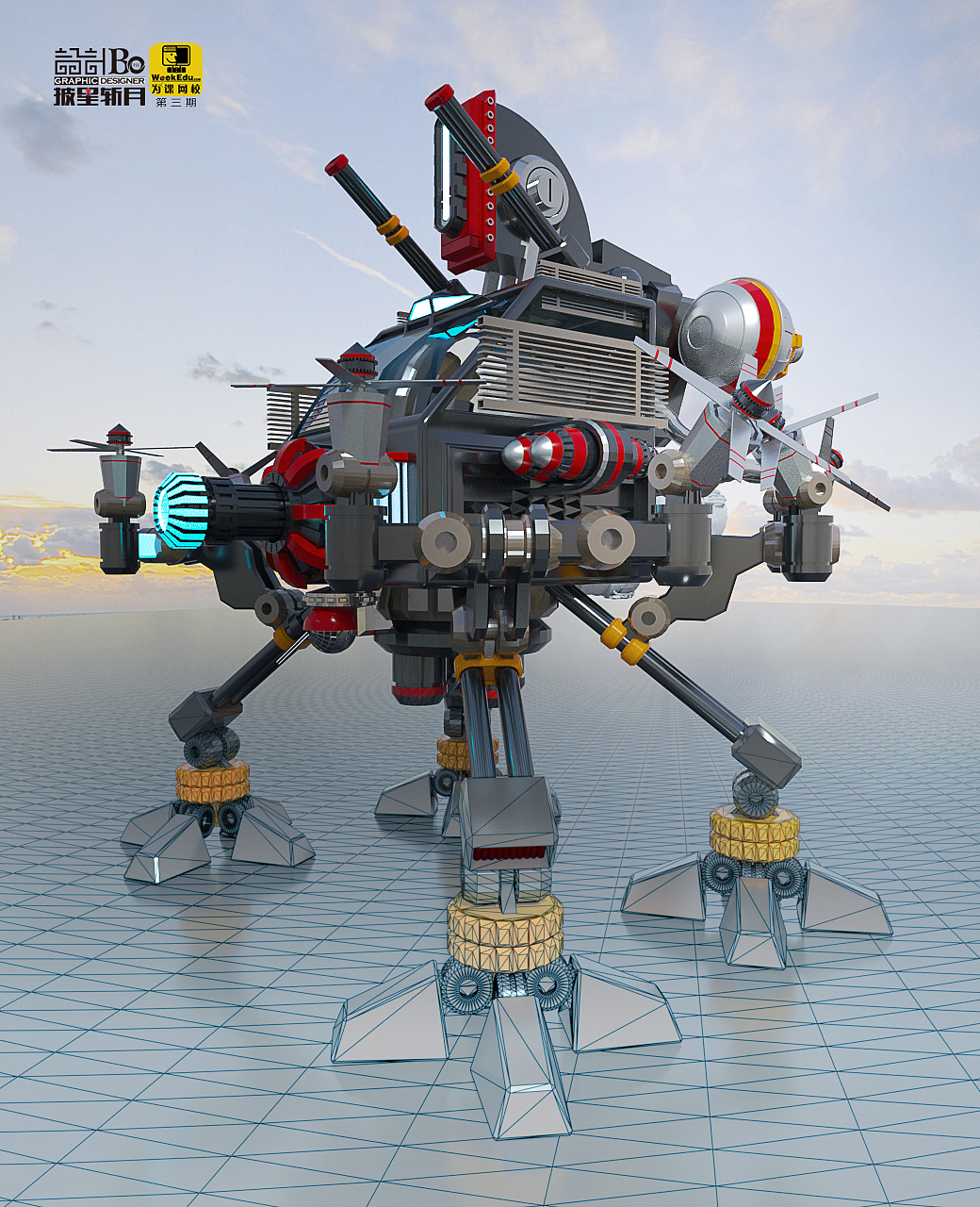 建模练习c4d（图ZMTI2ODg5NzA4） - 机械/交通 - 站酷设计师77369411原创素材 - 站酷ZCOOL