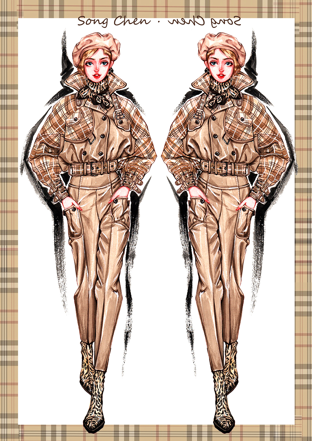 手绘效果图|服装|休闲/流行服饰|chenchensong - 原创作品 - 站酷