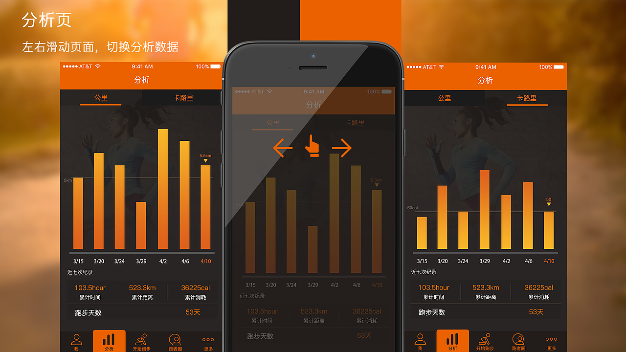 跑者－运动APP（图ZNDg2MjQ3OTY=） - APP界面 - 站酷设计师ROL小姐姐原创素材 - 站酷ZCOOL