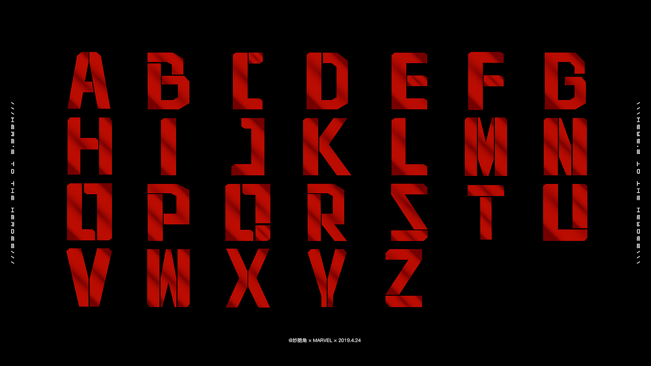 【漫威】系列字体（第一弹）（图ZMTU2MjE0Nzg4） - 字体/字形 - 站酷设计师妙脆角_Nancy原创素材 - 站酷ZCOOL