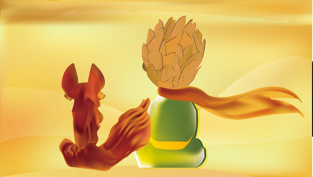 小王子和小狐狸|平面|其他平面|鲁迅是个设计师 - 原创作品 - 站酷