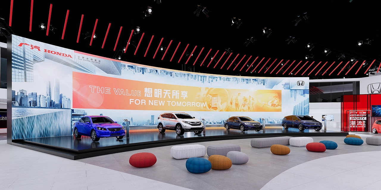 HONDA本田_2020广州车展（图ZMjM2OTI4NDQw） - 其他三维 - 站酷设计师Andy_Kuang原创素材 - 站酷ZCOOL