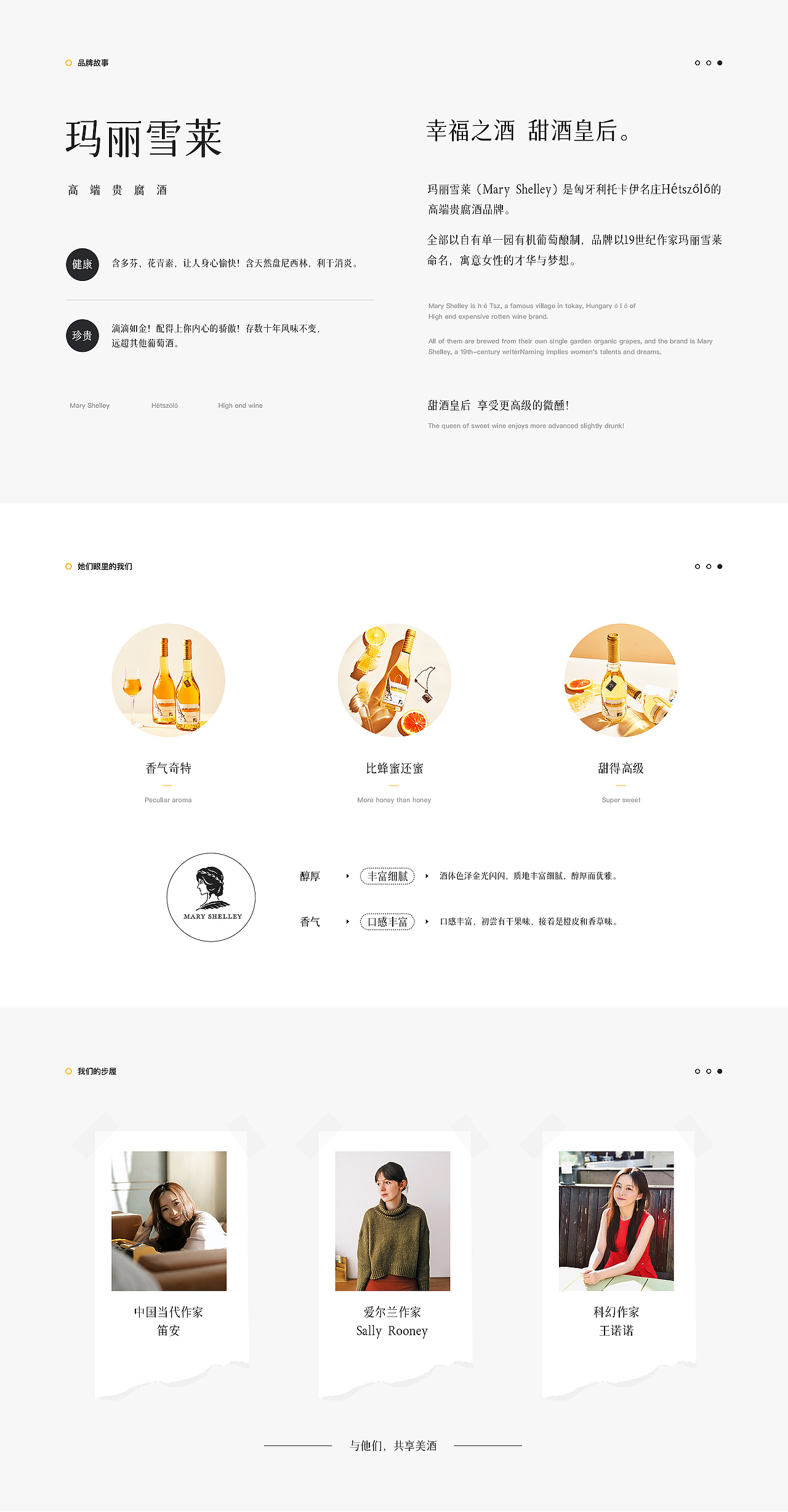 贵腐酒详情页设计