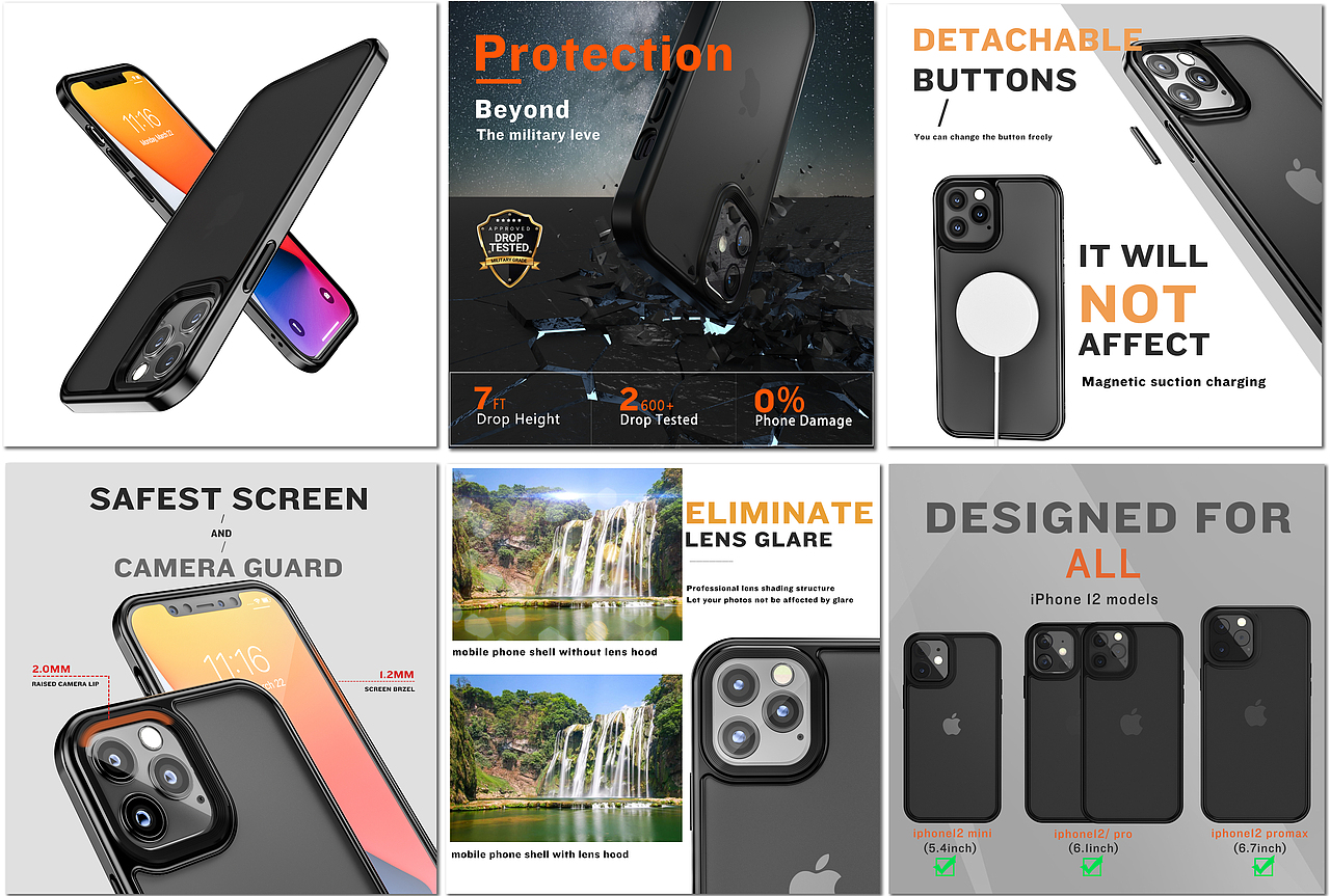 亚马逊手机壳主副图设计（图ZMjUyMzcyNTky） - 电商 - 站酷设计师心湖月影原创素材 - 站酷ZCOOL