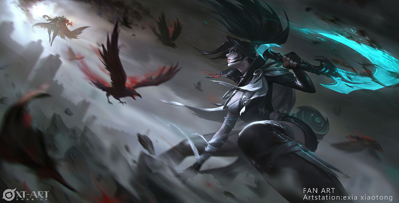 网络班课堂示范---英雄联盟阿卡丽同人