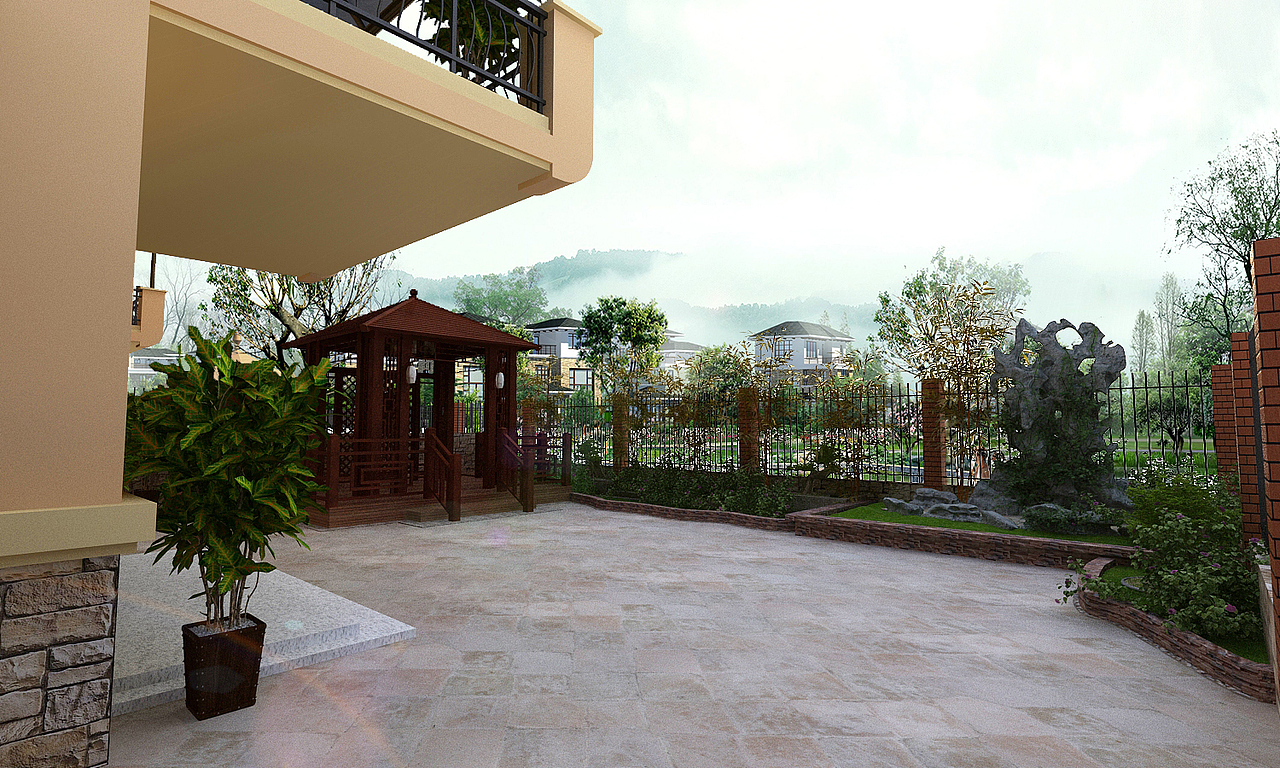 碧桂园十里银滩庭院设计