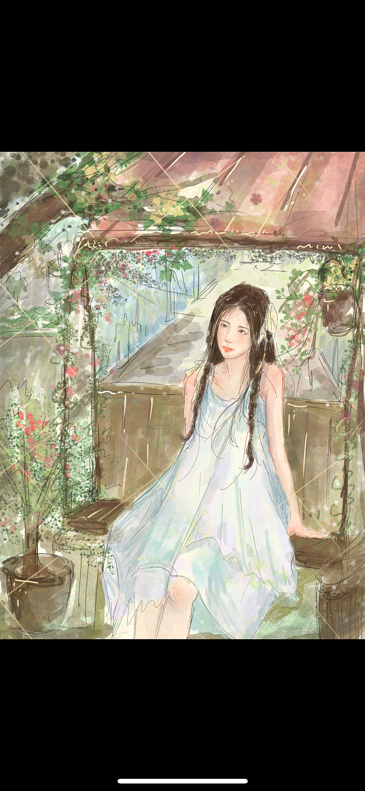 水彩插画-夏日的午后（图ZMzc1MDU1MjY0） - 商业插画 - 站酷设计师春日青11原创素材 - 站酷ZCOOL