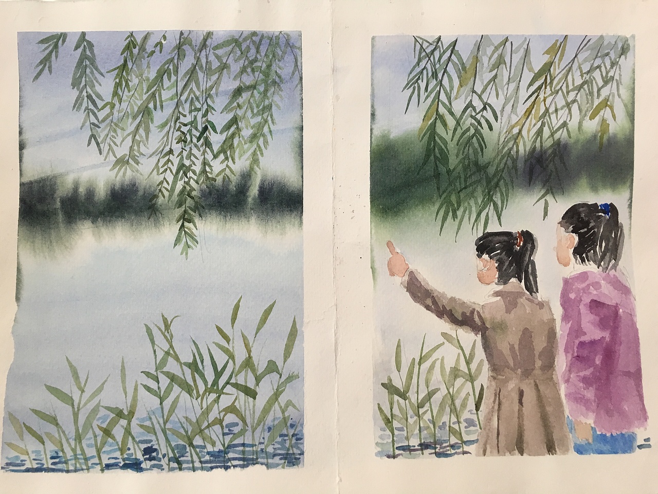 我和姐姐的旅行（图ZODg5OTU0NDA=） - 儿童插画 - 站酷设计师Holly王子卿原创素材 - 站酷ZCOOL