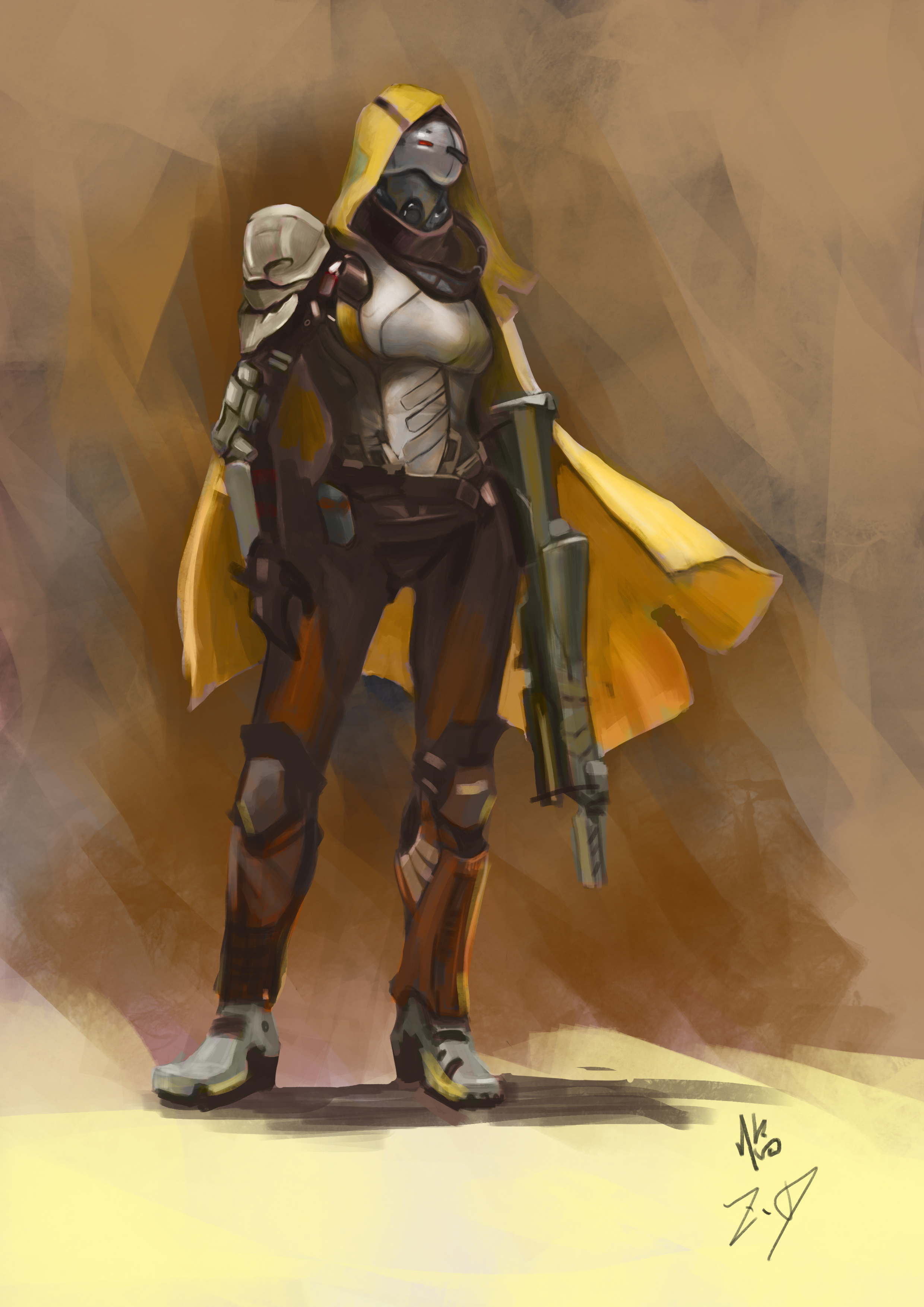 光环角色临摹|插画|游戏原画|z_d_chen - 原创作品 - 站酷 (zcool)