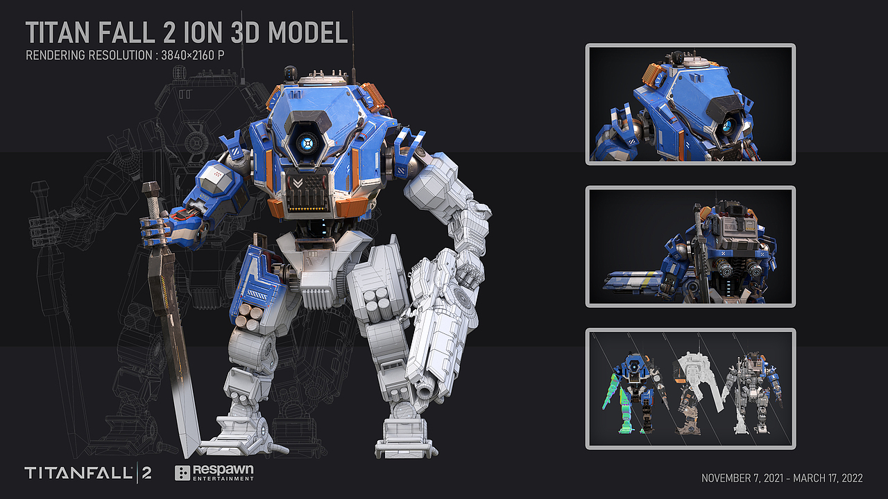 泰坦陨落2离子机甲次世代模型