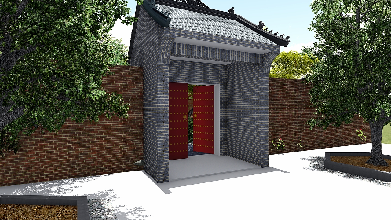 中式小院（图ZMTQ5NDY2NDk2） - 场景 - 站酷设计师孝非笑原创素材 - 站酷ZCOOL