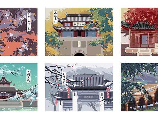 苏州运河插画