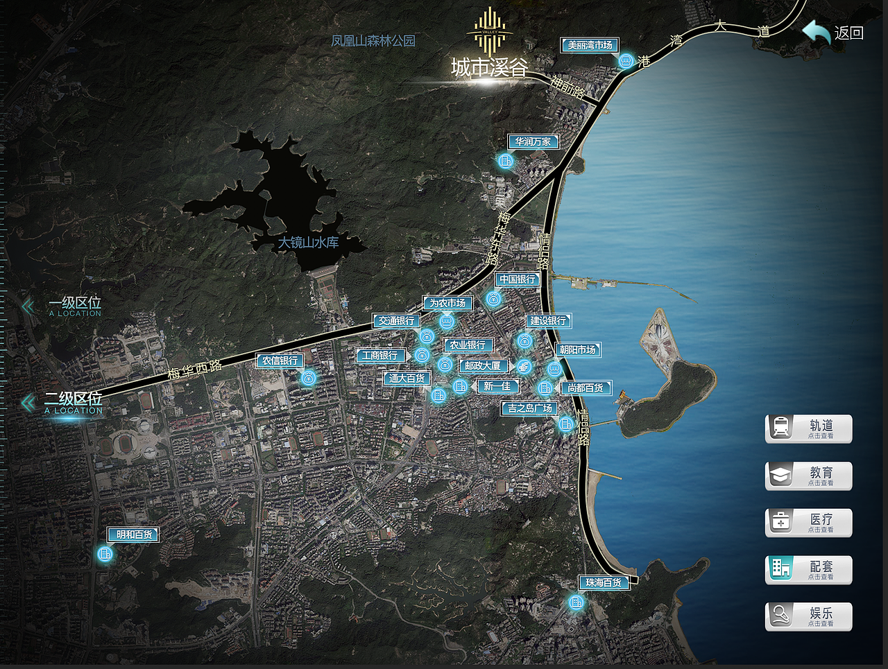 项目“城市溪谷”、“凤起蘭庭”的部分界面