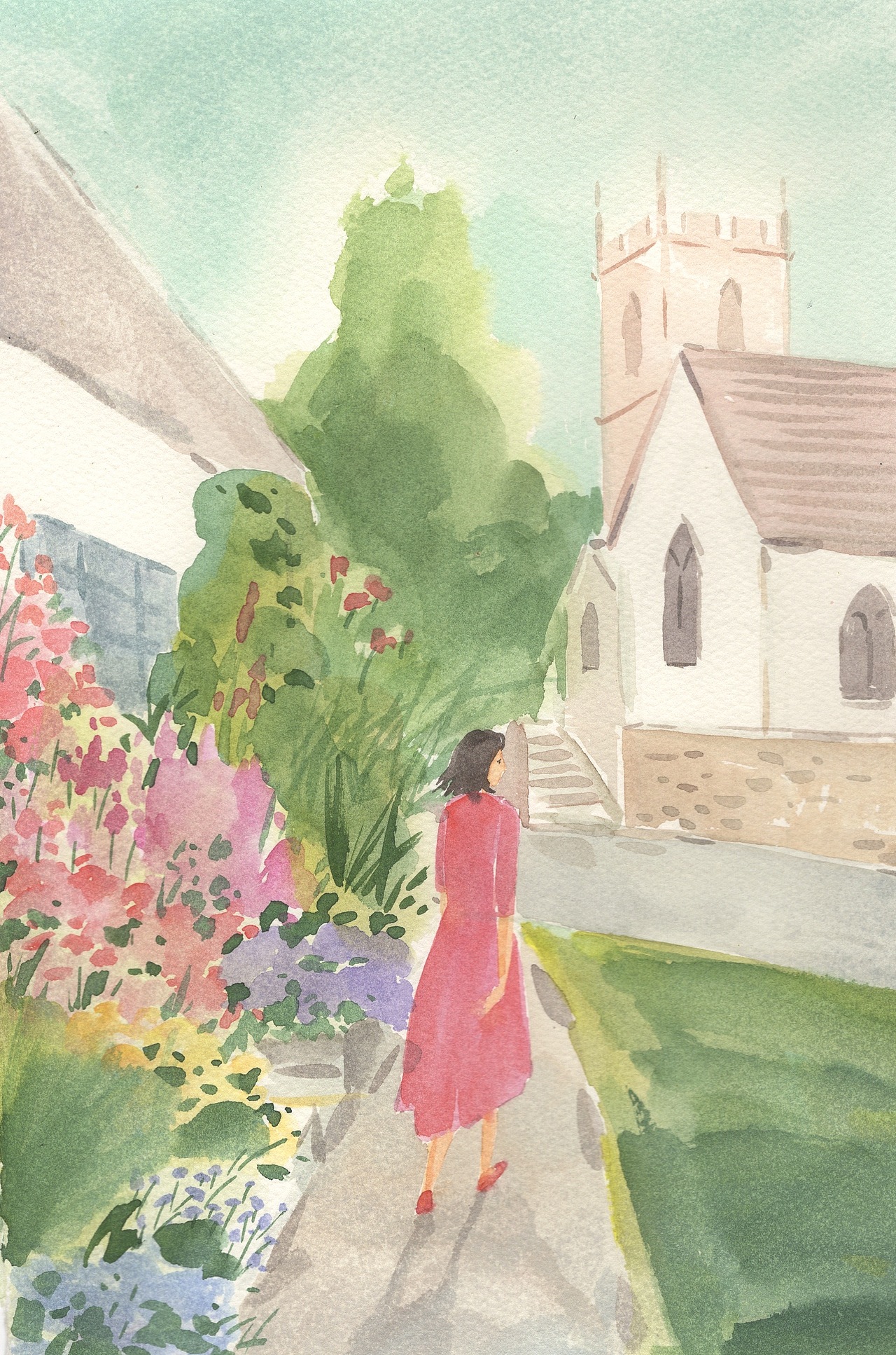 林田水彩|春天来临的瞬间