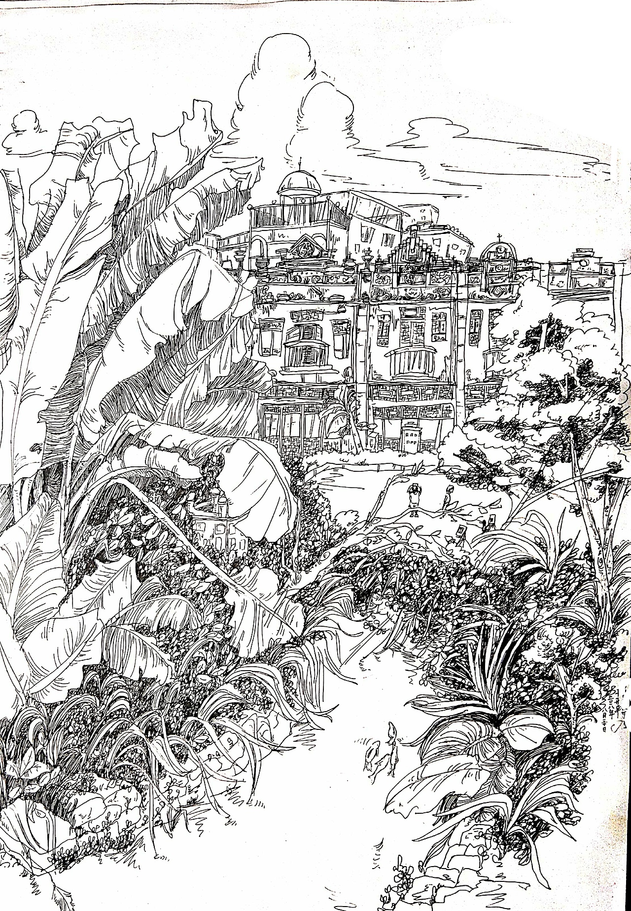 写生风景速写|纯艺术|绘画|八百里南乔 - 原创作品 - 站酷 (zcool)