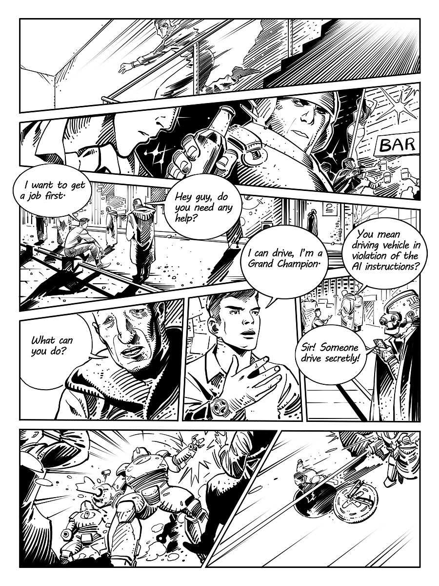 为BMW创作的一个漫画短片（图ZMTM2MTg2NTMy） - 短篇/格漫 - 站酷设计师李小山原创素材 - 站酷ZCOOL