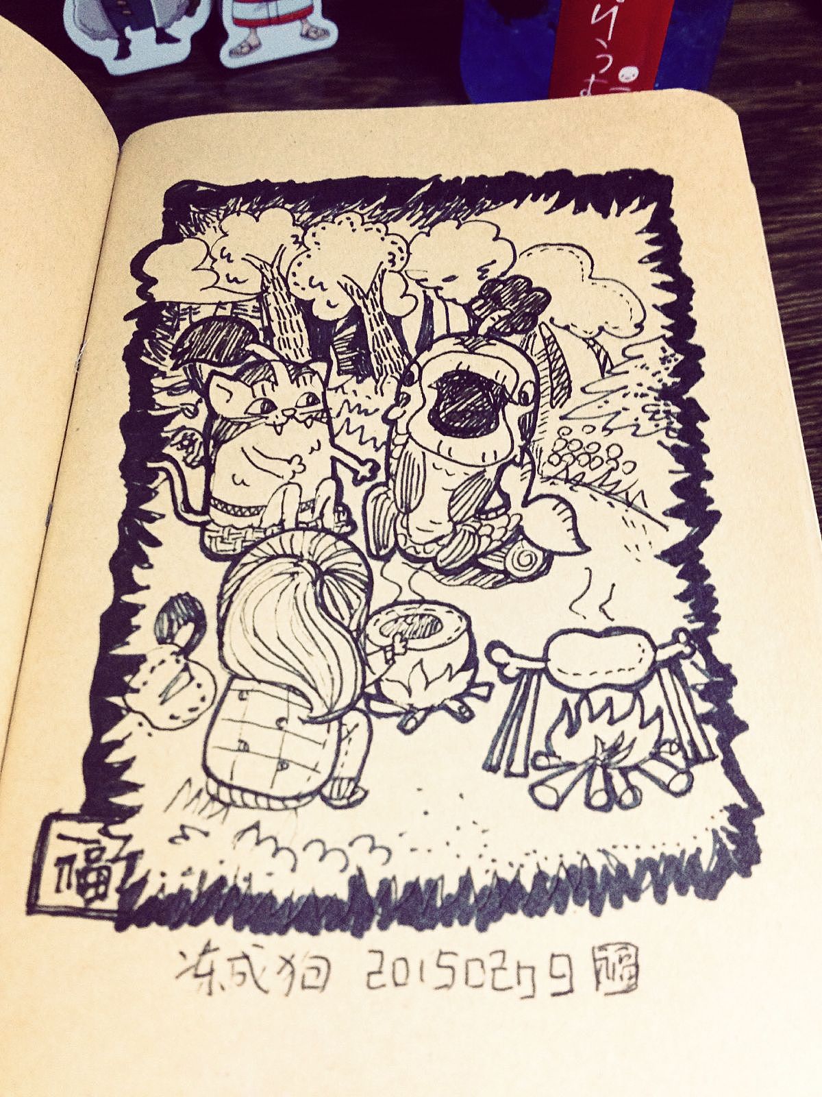 日记（一）（图ZMzQzNDE1OTI=） - 艺术插画 - 站酷设计师Fuuuuuu原创素材 - 站酷ZCOOL