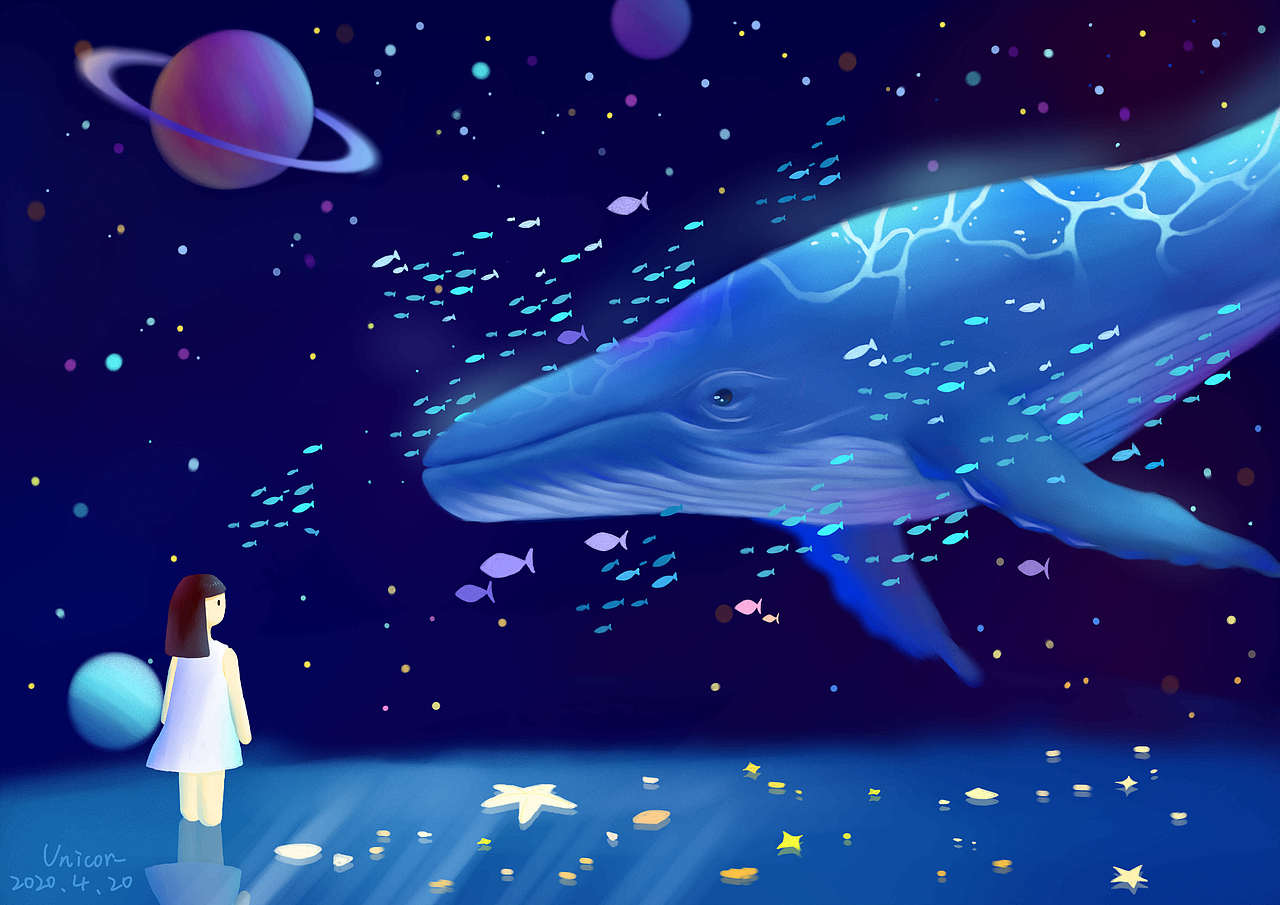 星空与 系列合集|插画|创作习作|unicor_原创作品-站酷zcool