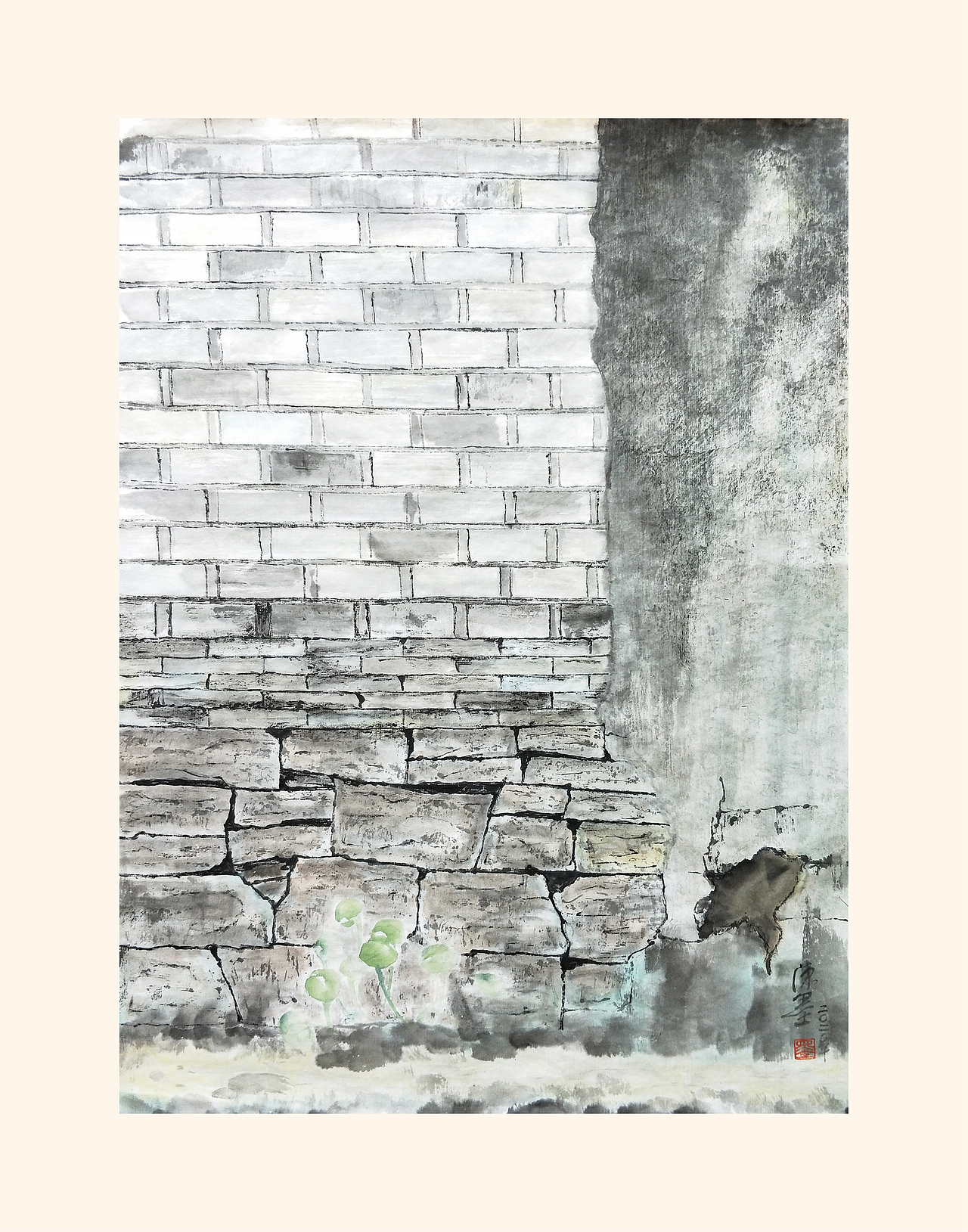 陈墨水墨作品《老屋系列》（图ZMjI1NzY4NzI0） - 绘画 - 站酷设计师艺术陈墨原创素材 - 站酷ZCOOL