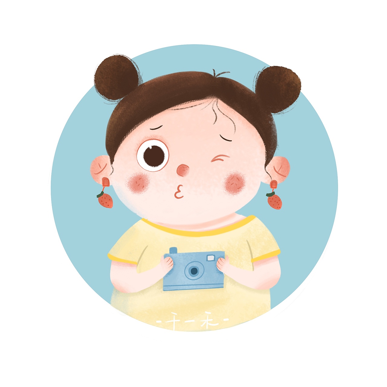 可爱头像九宫格/iPad插画/情侣头像
