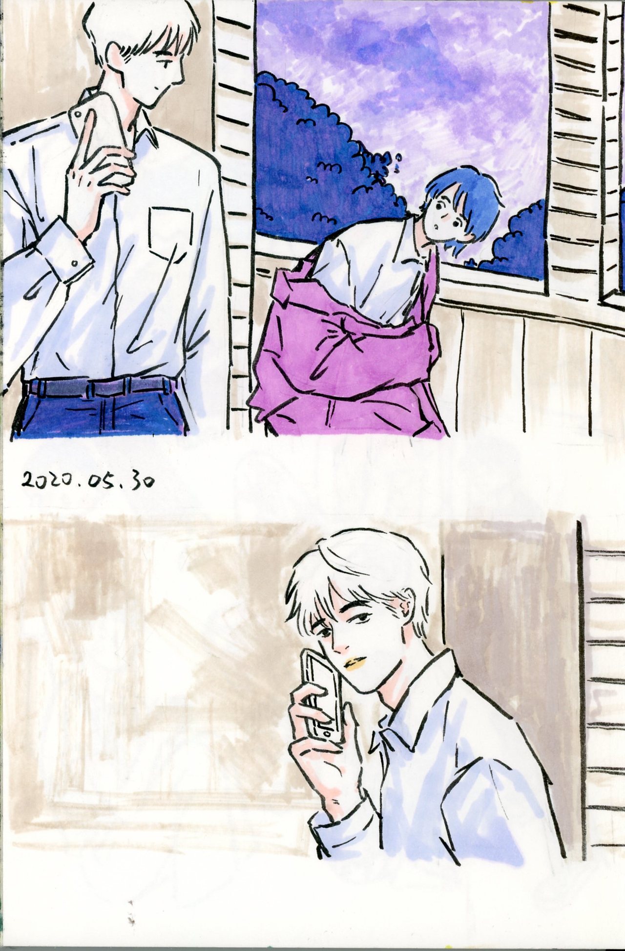 速写本（2020.2-2020.12)（图ZMjM4Mjc3Mjc2） - 创作习作 - 站酷设计师巫岛叁原创素材 - 站酷ZCOOL