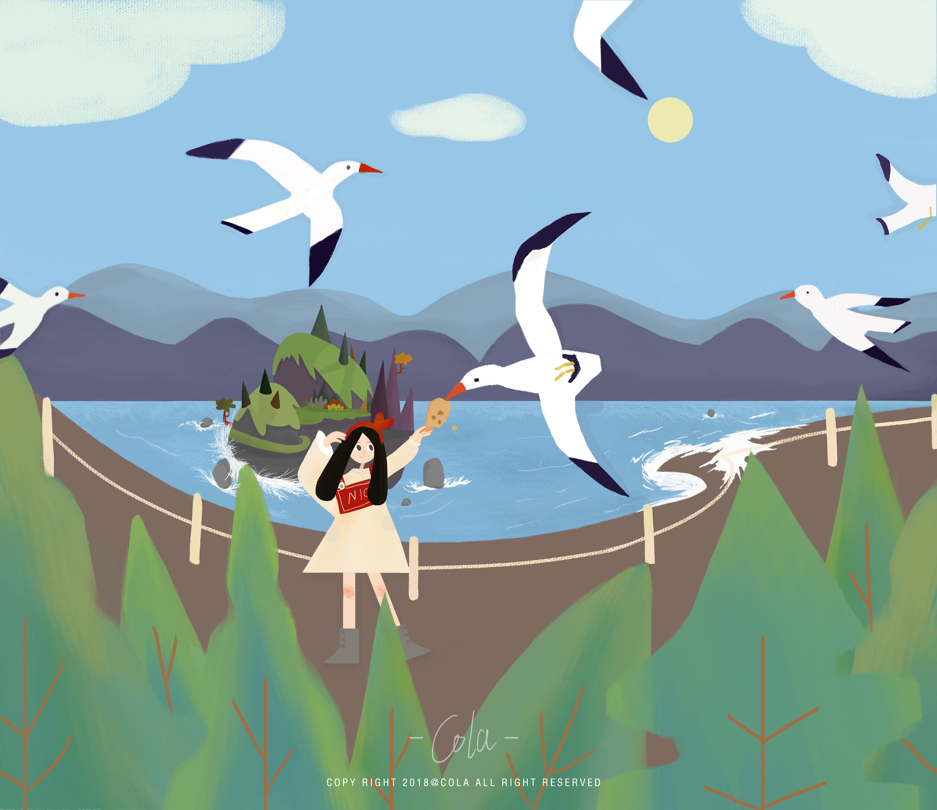 海岸|插画|儿童插画|colayang12130023 - 原创作品 - 站酷 (zcool)