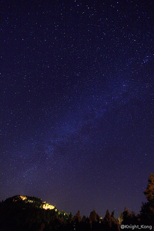 到了晚上看到漫天的星空