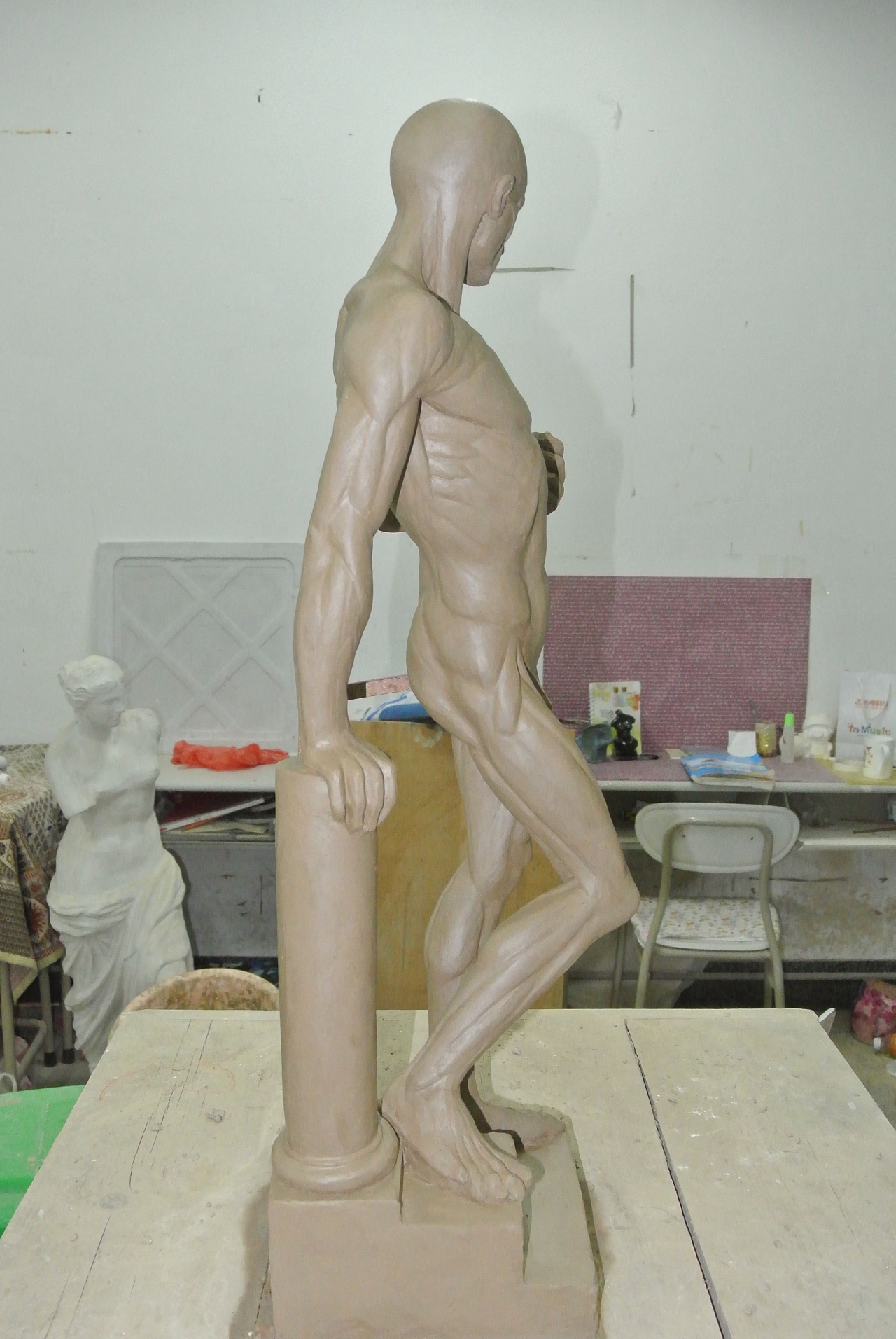 大学雕塑基础课堂作业