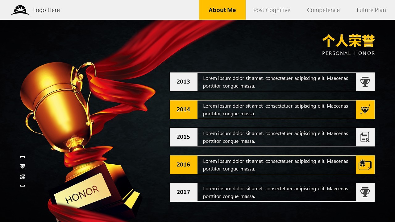 【归一演示】大气求职简历述职报告双封面封尾网页扁平化黑金商务报告PPT模板（图ZNzk2Nzg4NTI=） - PPT/Keynote - 站酷设计师归一演示原创素材 - 站酷ZCOOL