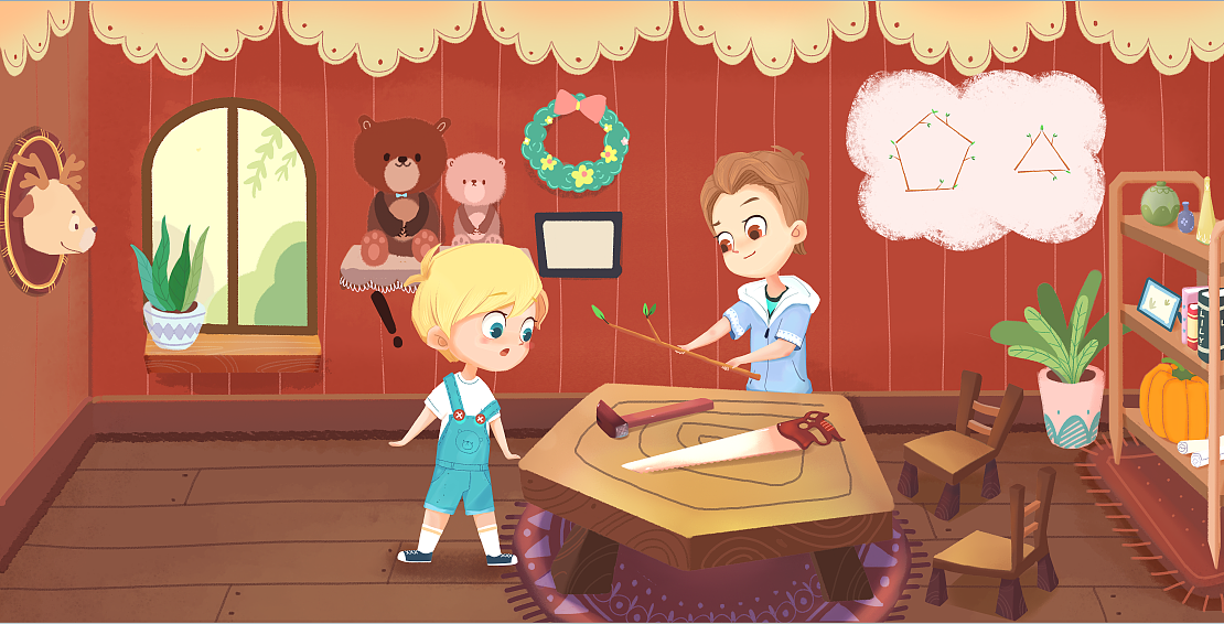 扁平类儿童卡通 童话 绘本类