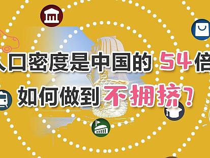 原创漫画——人口密度是我国的54倍，如何做到不拥挤