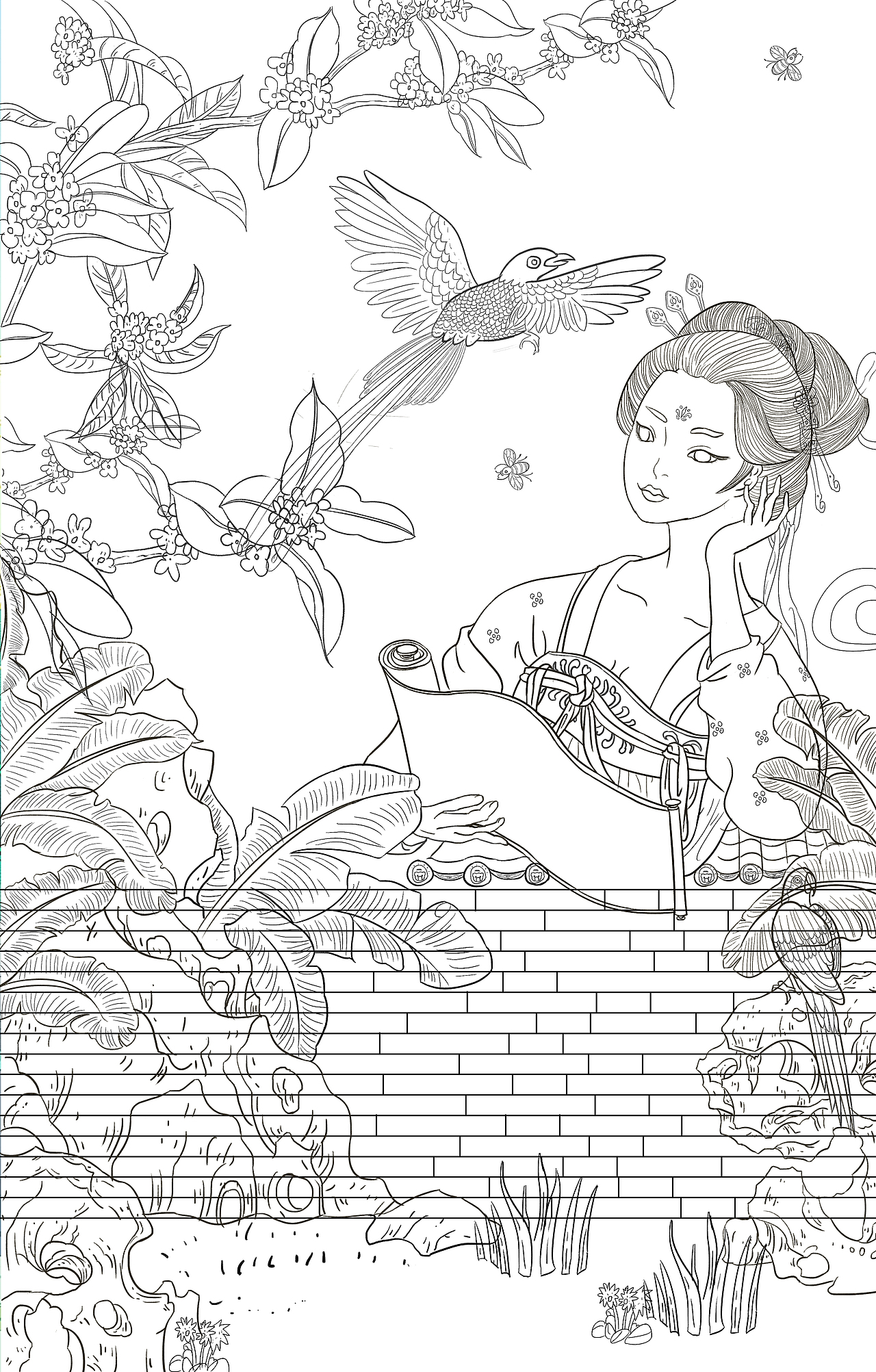 插画学习之场景临摹