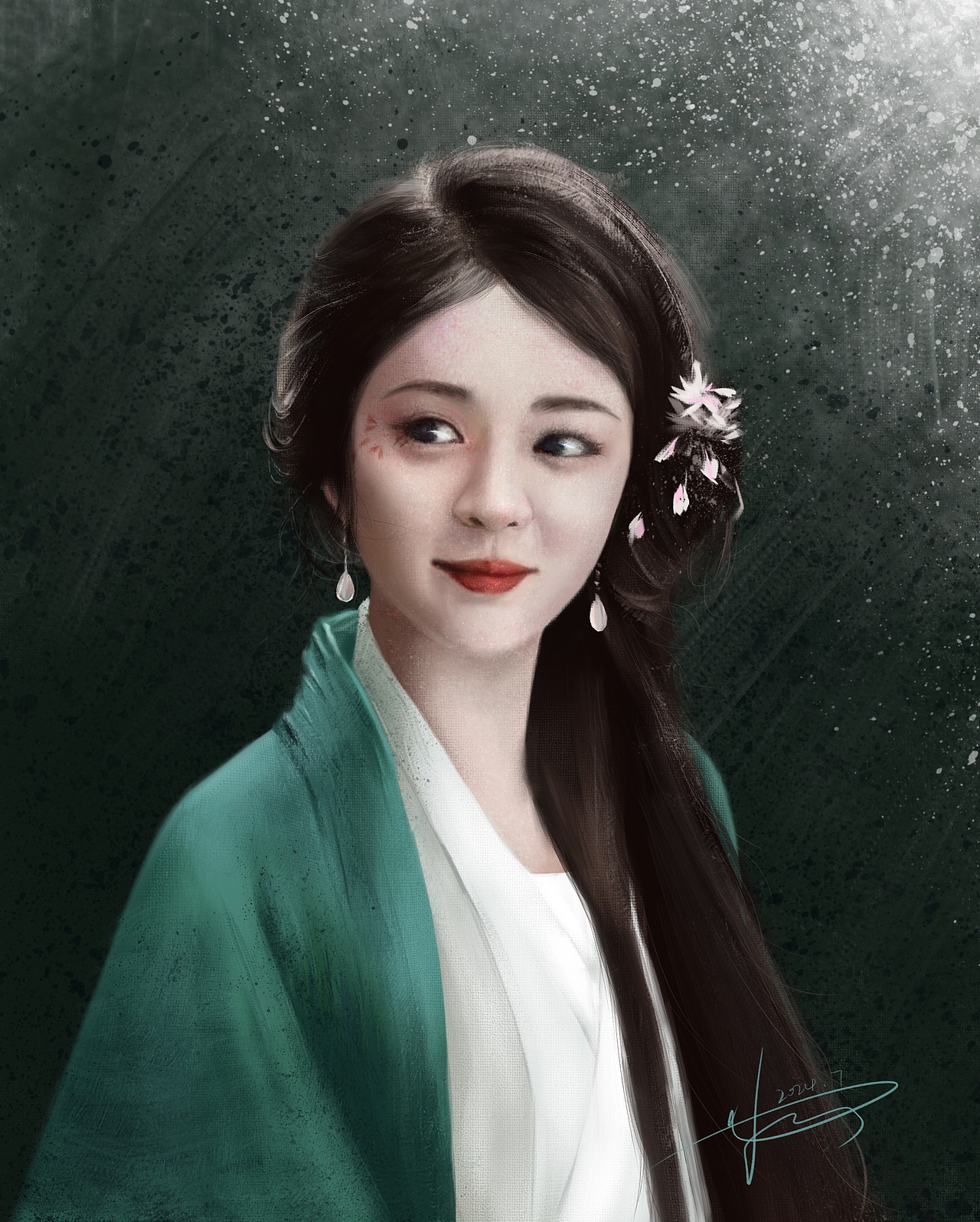 板绘练习丨人像（图ZMzczNzU4Njg4） - 艺术插画 - 站酷设计师___南风原创素材 - 站酷ZCOOL